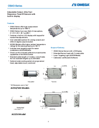 Thumbnail of document Data Sheet - OS-A0250 Adjustable Output IR Sensor High Temperatures & Display